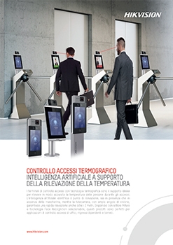 brochure controllo accessi termografico